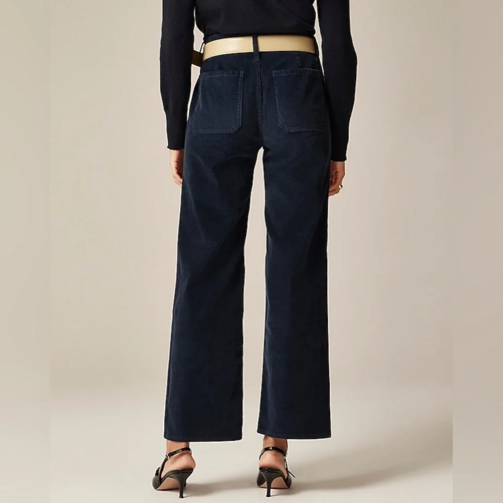 NWT J.Crew Sailor Slim Wide Pant in Stretch Corduroy